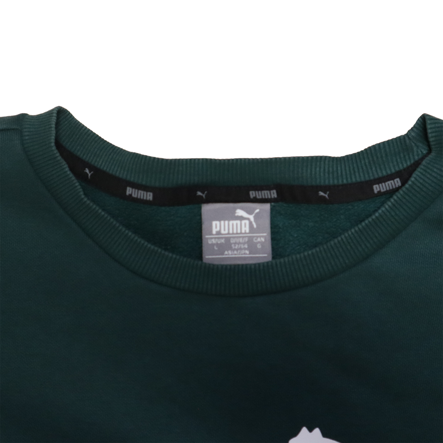 Sweat Puma - L - Vert