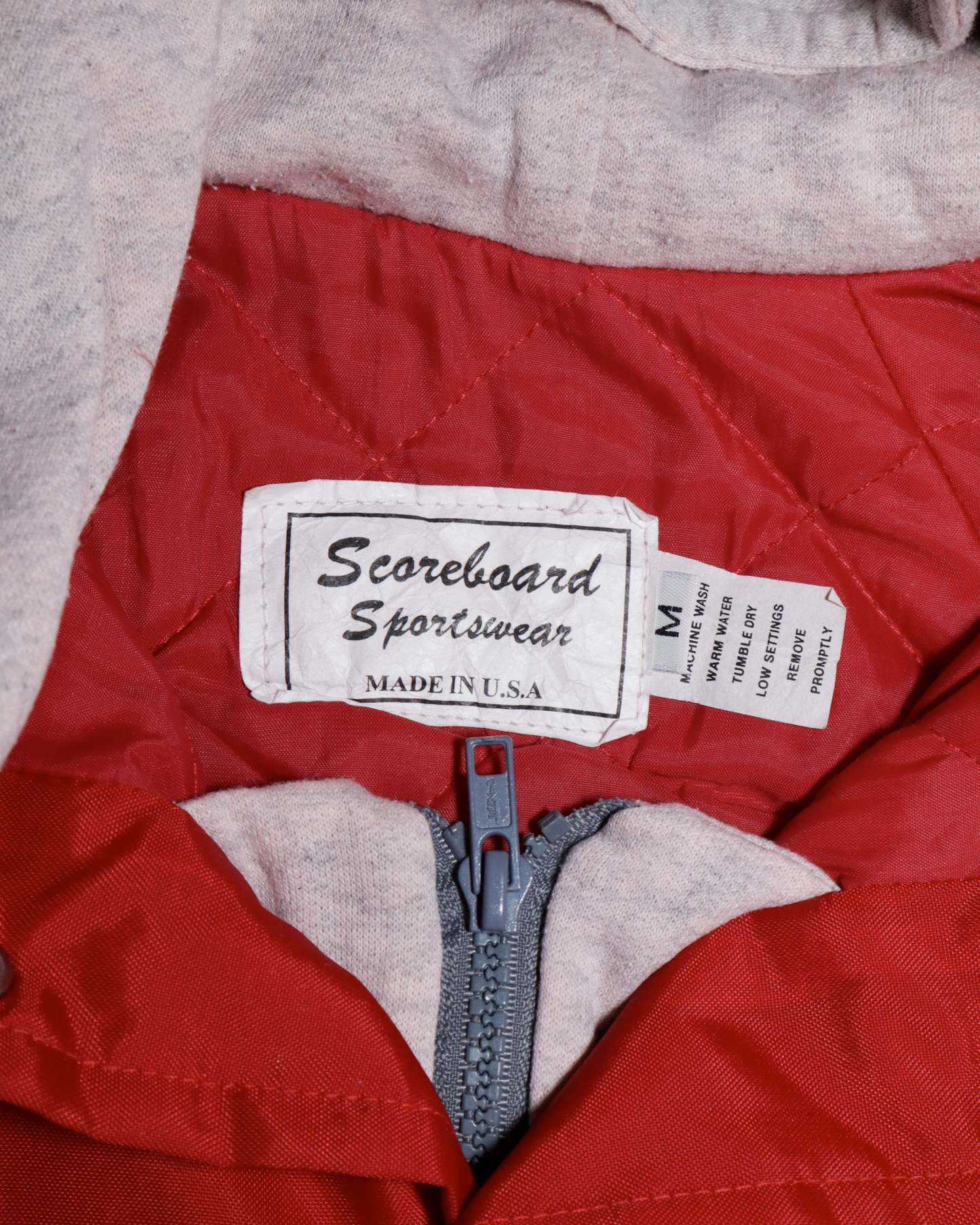 Veste Oversize à capuche - M - Rouge et gris