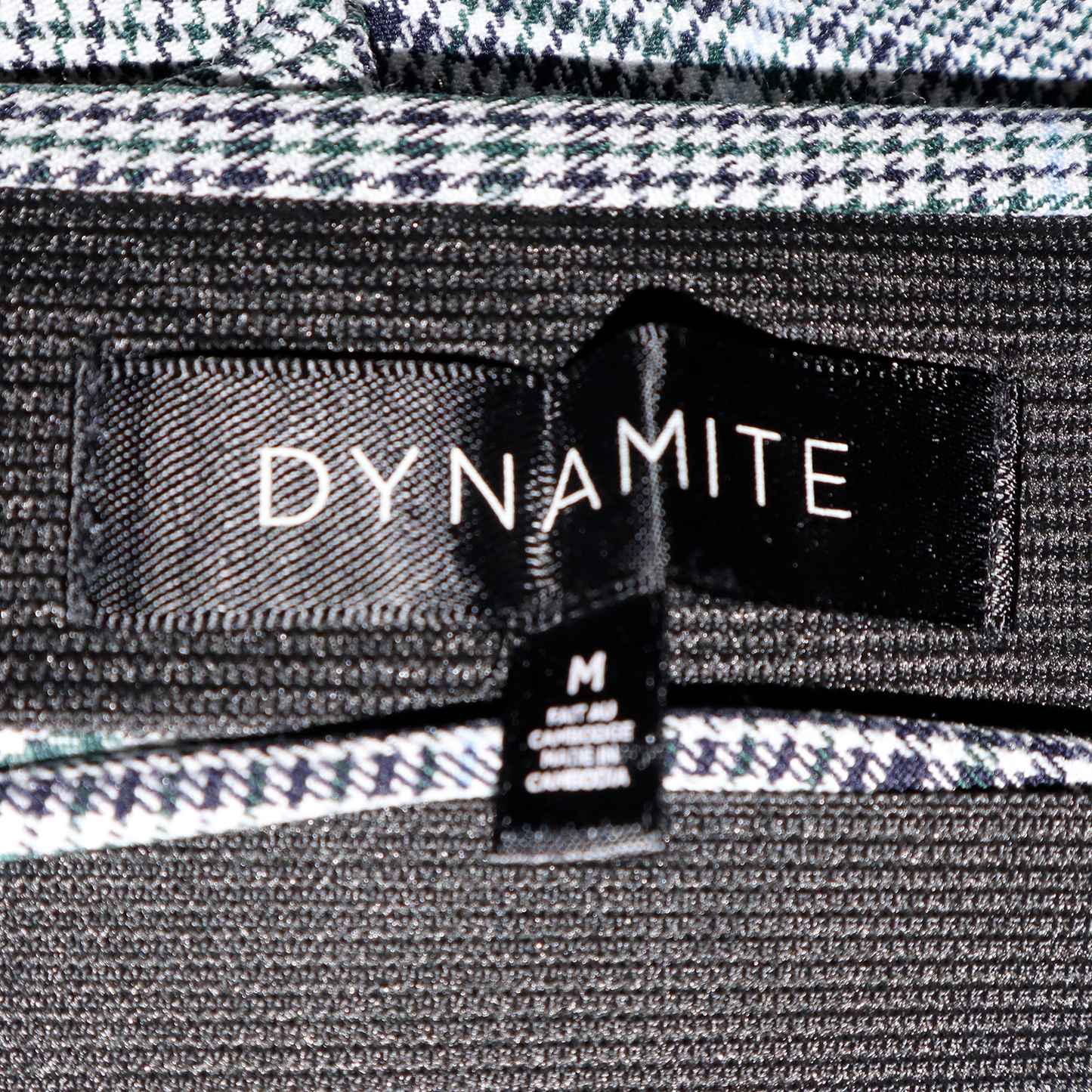 Jupe slim à carreaux - M - Elastique