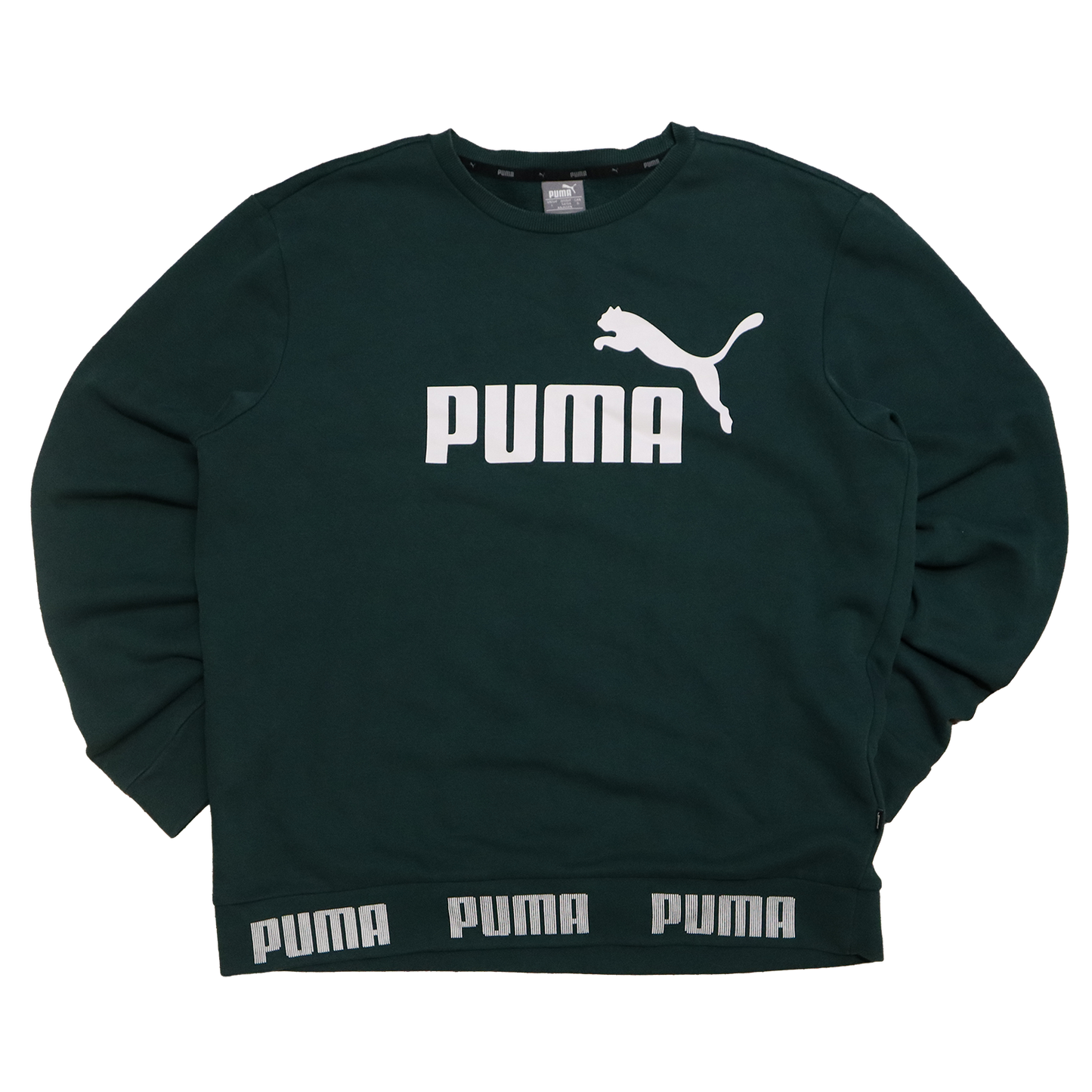 Sweat Puma - L - Vert