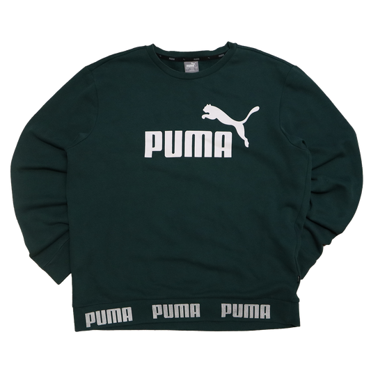 Sweat Puma - L - Vert