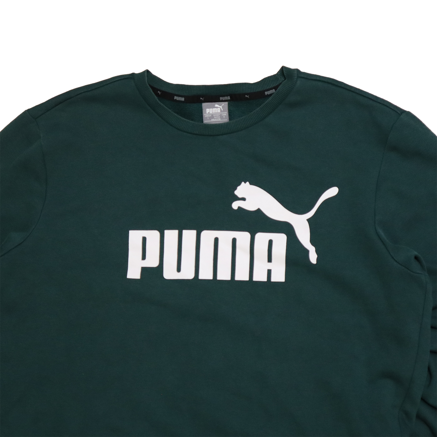 Sweat Puma - L - Vert