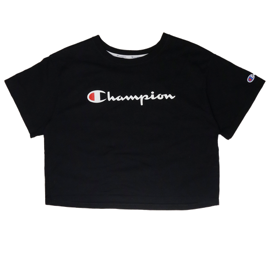 T-shirt Croptop Champion - L - Noir