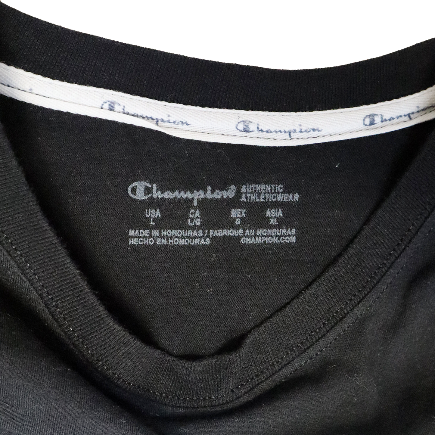 T-shirt Croptop Champion - L - Noir