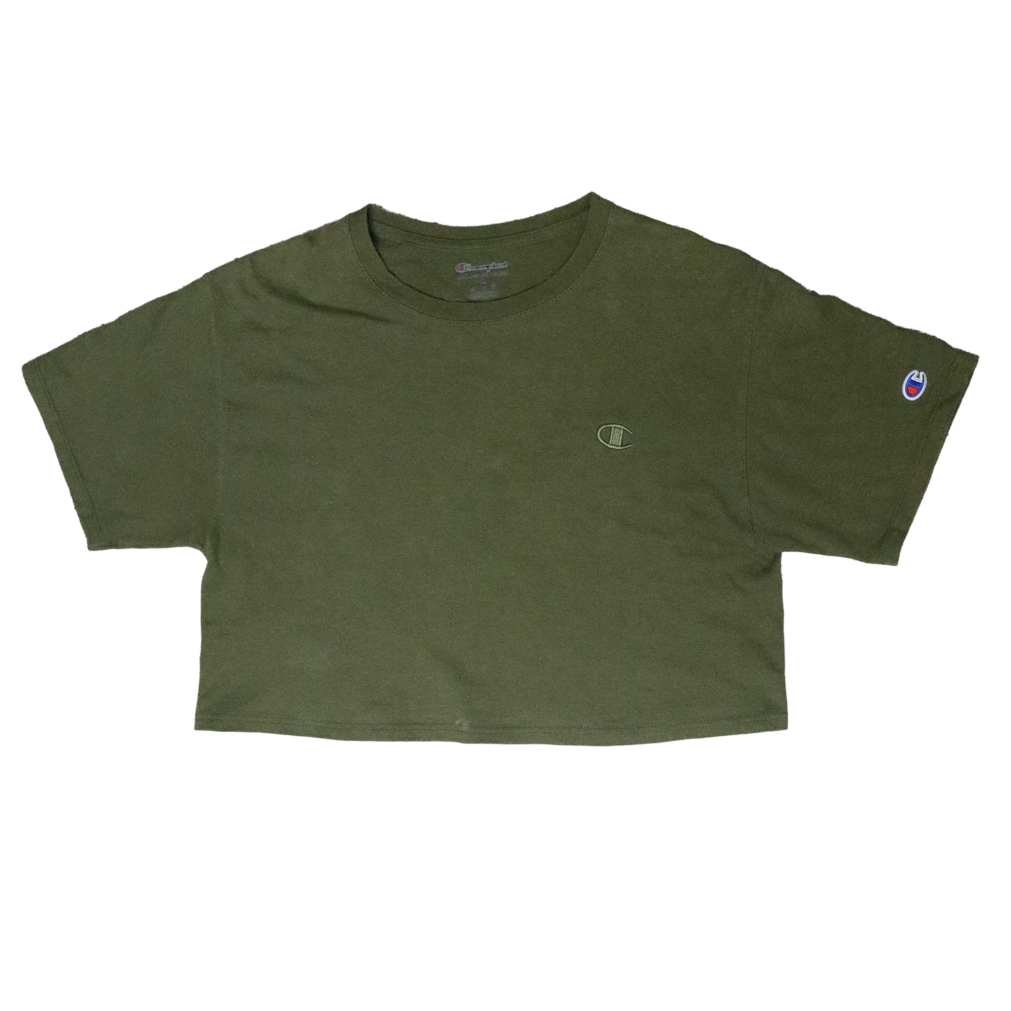 T-shirt Croptop Upcycle - M - Vert