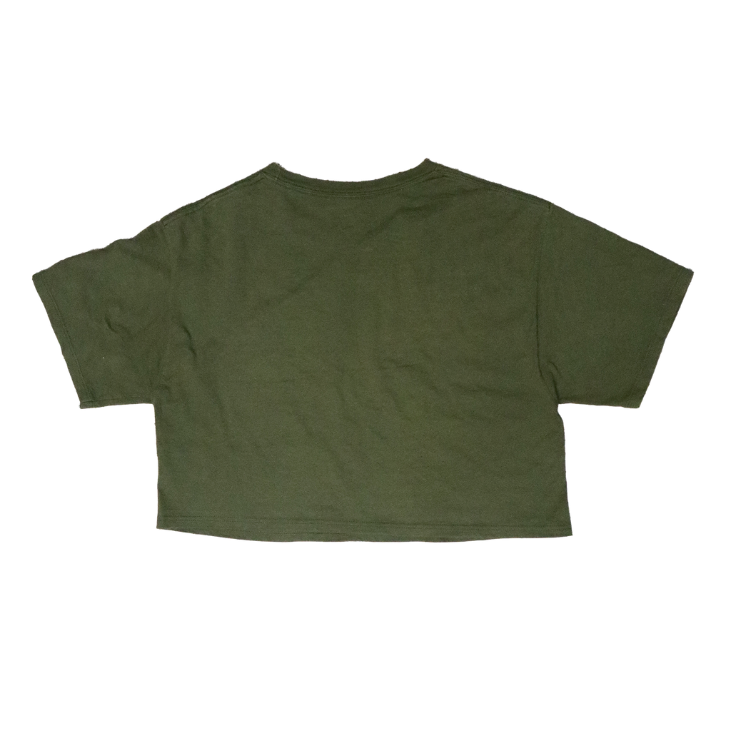 T-shirt Croptop Upcycle - M - Vert