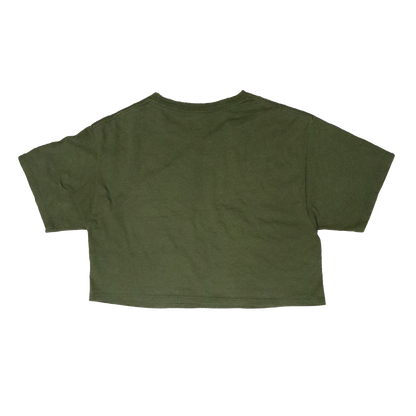 T-shirt Croptop Upcycle - M - Vert