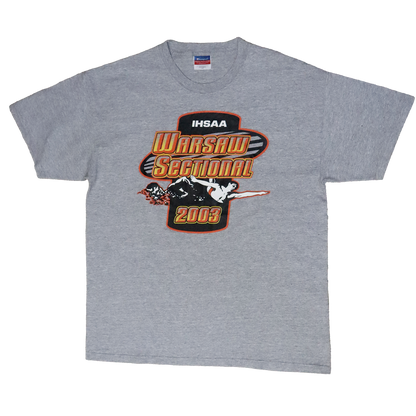 T-shirt Champion Warsaw Sectional 2003 - L - Gris