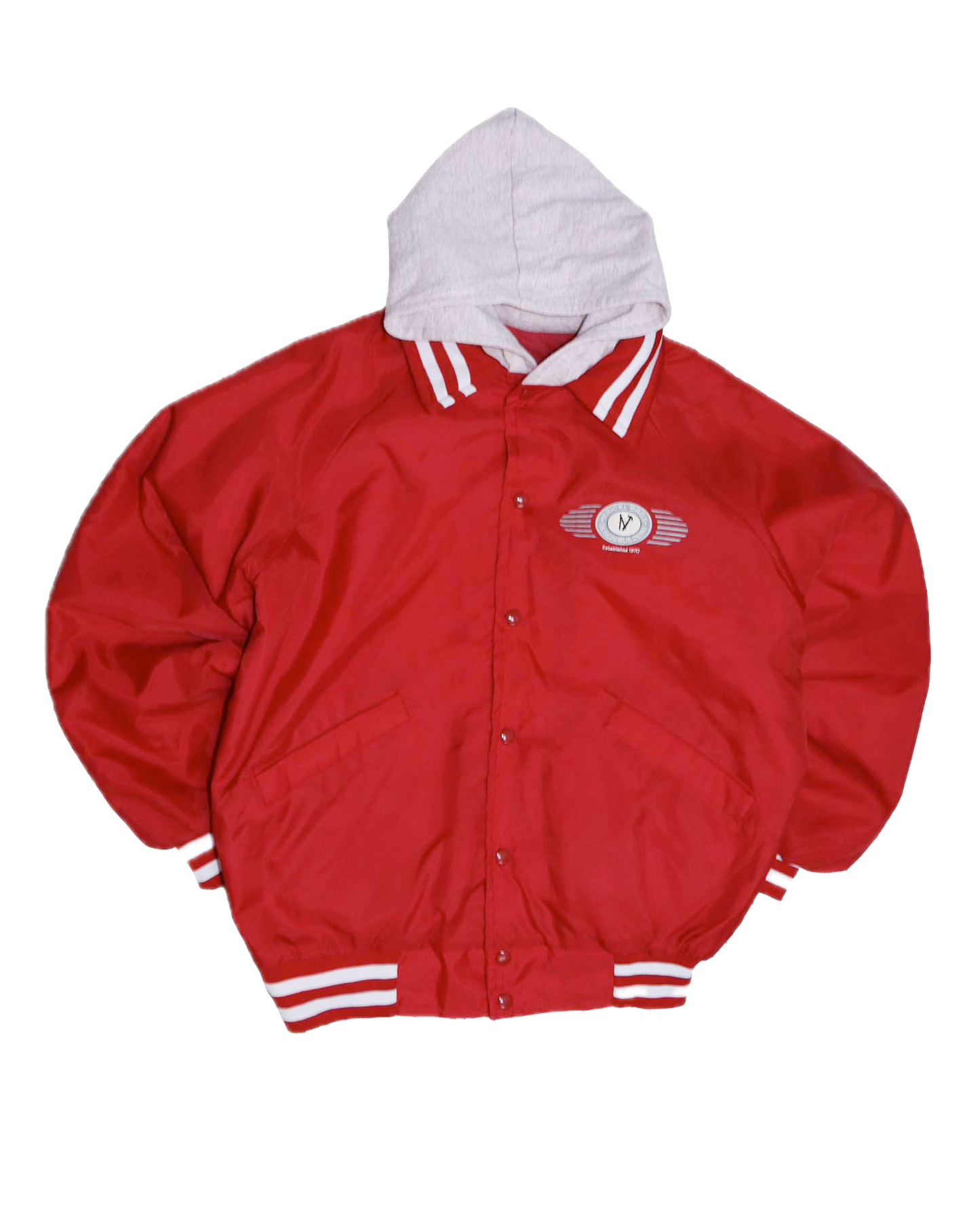 Veste Oversize à capuche - M - Rouge et gris