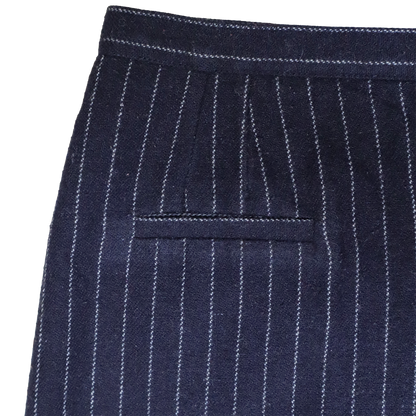 Jupe courte lignée - Jupe portefeuille avec détail doré - S