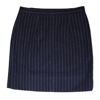 Jupe courte lignée - Jupe portefeuille avec détail doré - S