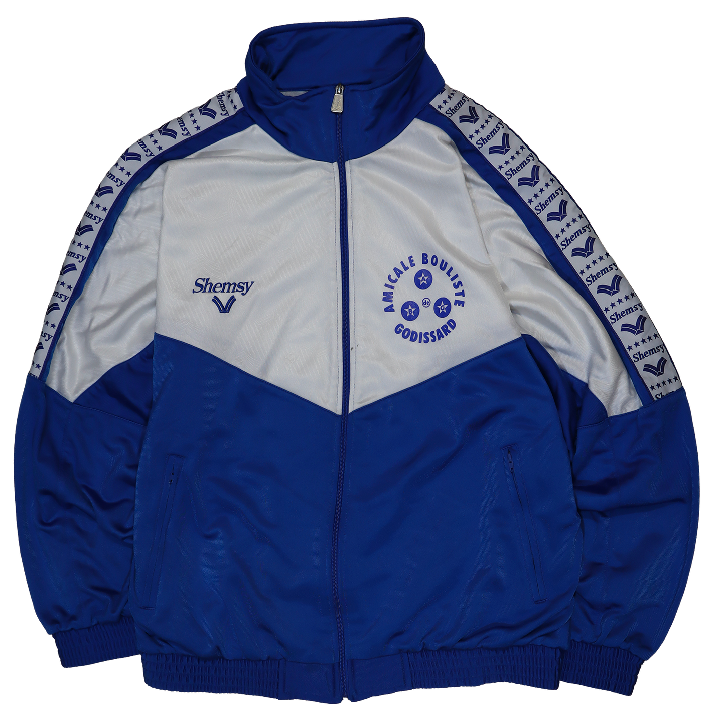 Veste Shemsy - Veste de survêtement bleu et blanche - L