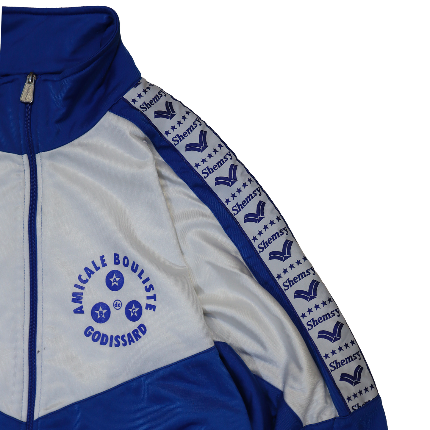 Veste Shemsy - Veste de survêtement bleu et blanche - L