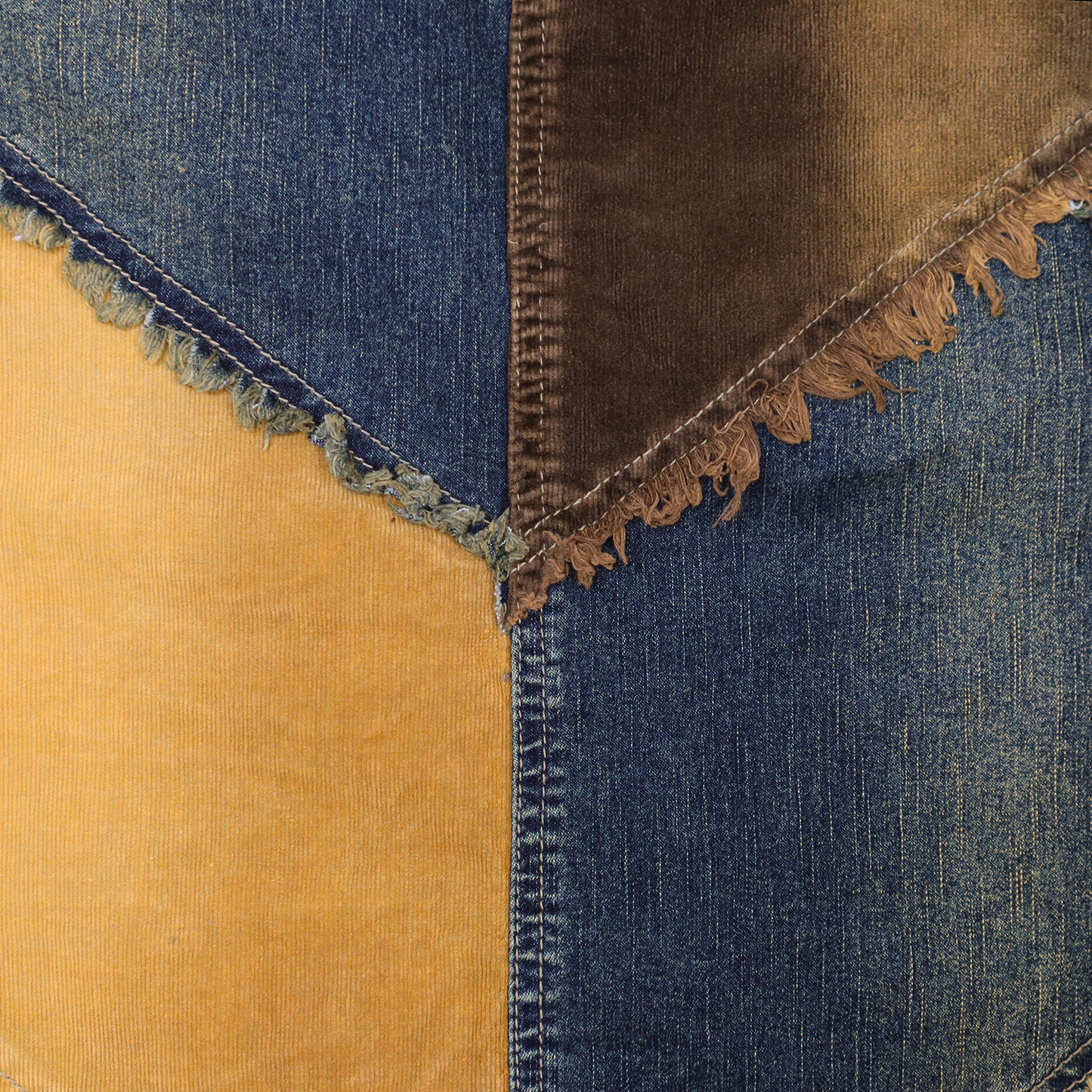 Jupe Vintage Patchwork - Jupe Midi en denim