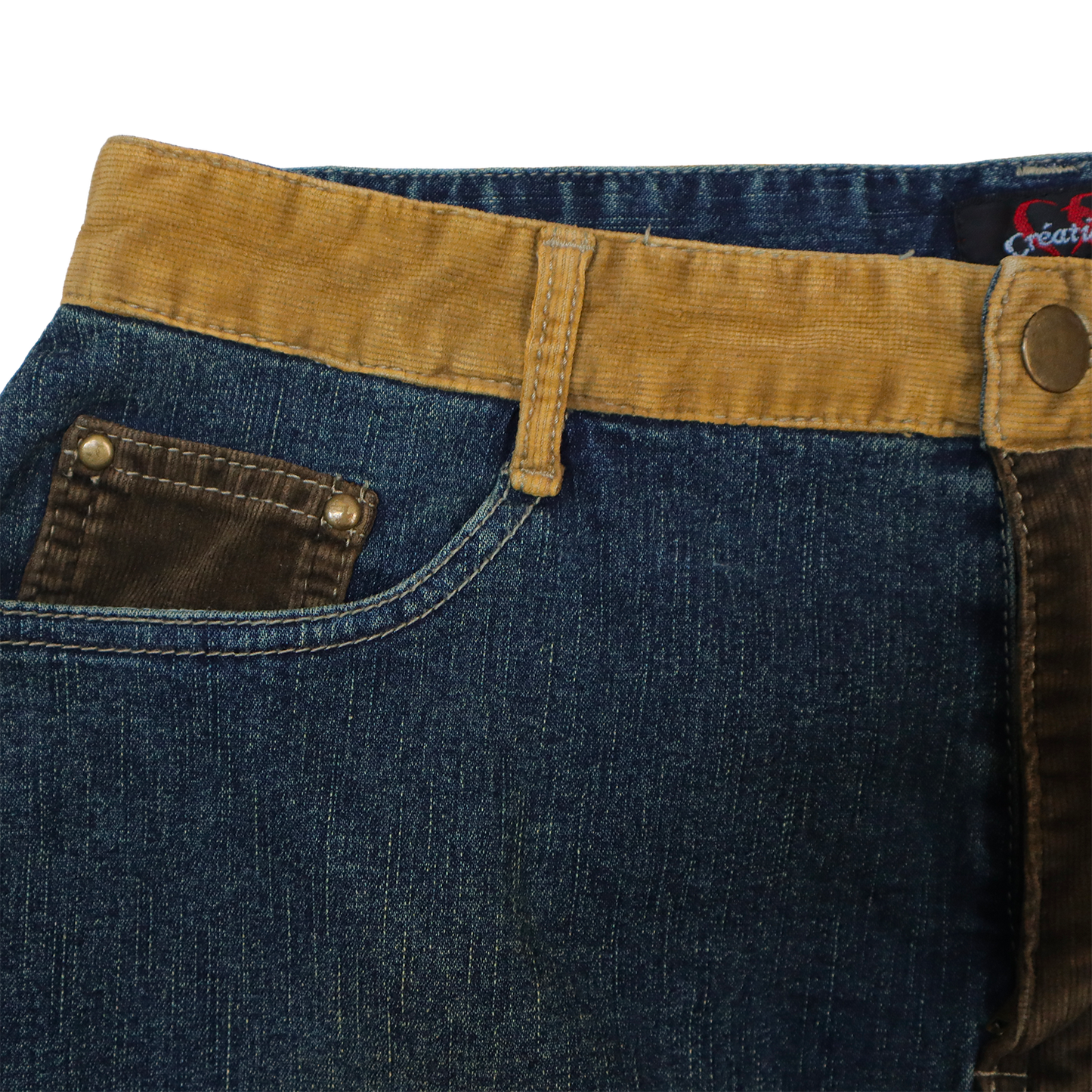 Jupe Vintage Patchwork - Jupe Midi en denim