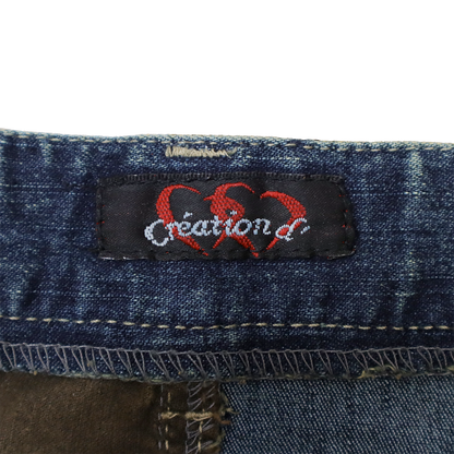 Jupe Vintage Patchwork - Jupe Midi en denim