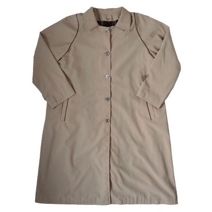 Trench-coat 70'/80' - Manteau avec doublure à carreaux