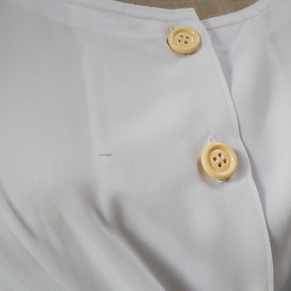 Chemisier blanc ajusté - Chemisier inspiration Vintage