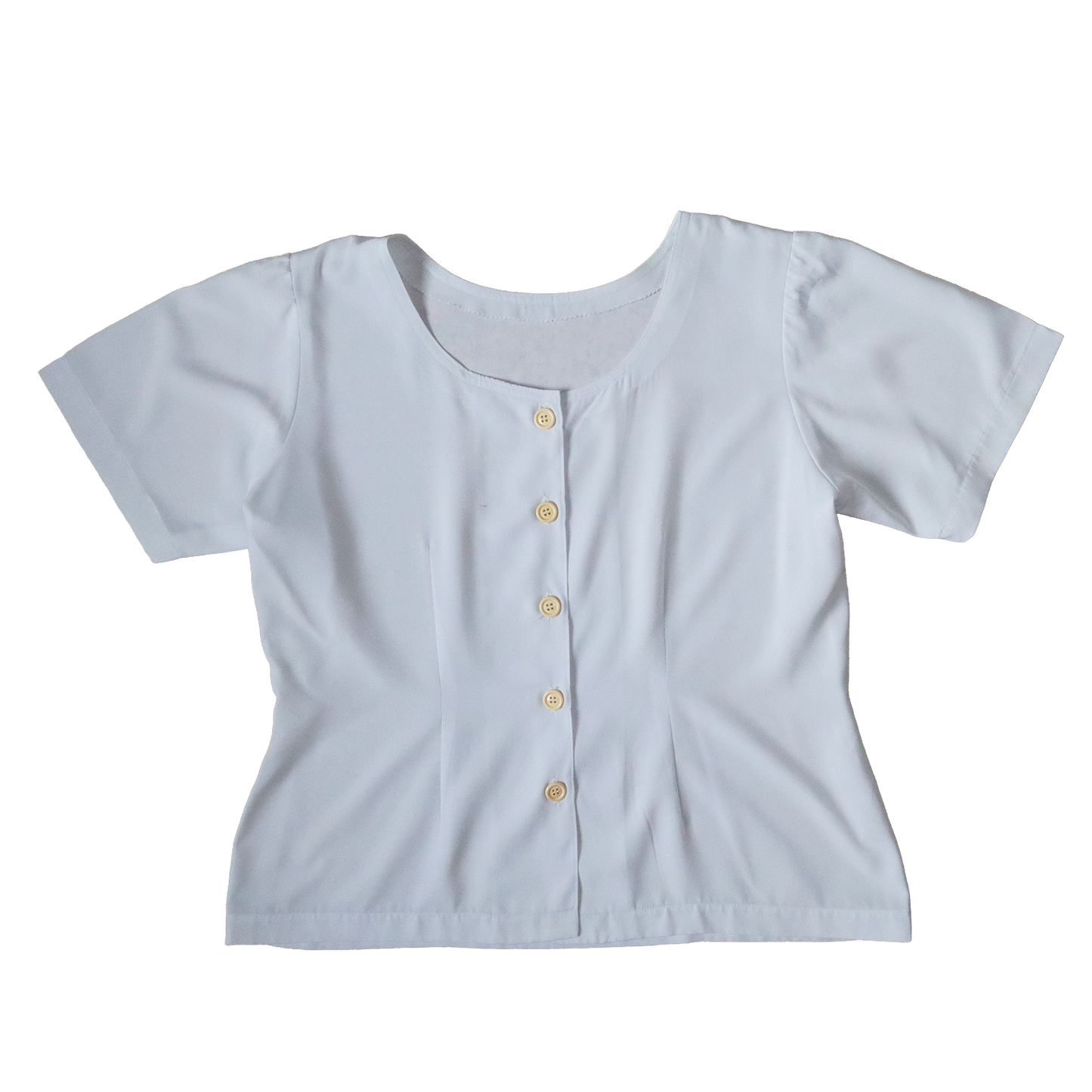 Chemisier blanc ajusté - Chemisier inspiration Vintage