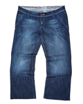 Jean Baggy Bleu Denim "Used Look" - T42 - Coupe Wide Leg Années 2000