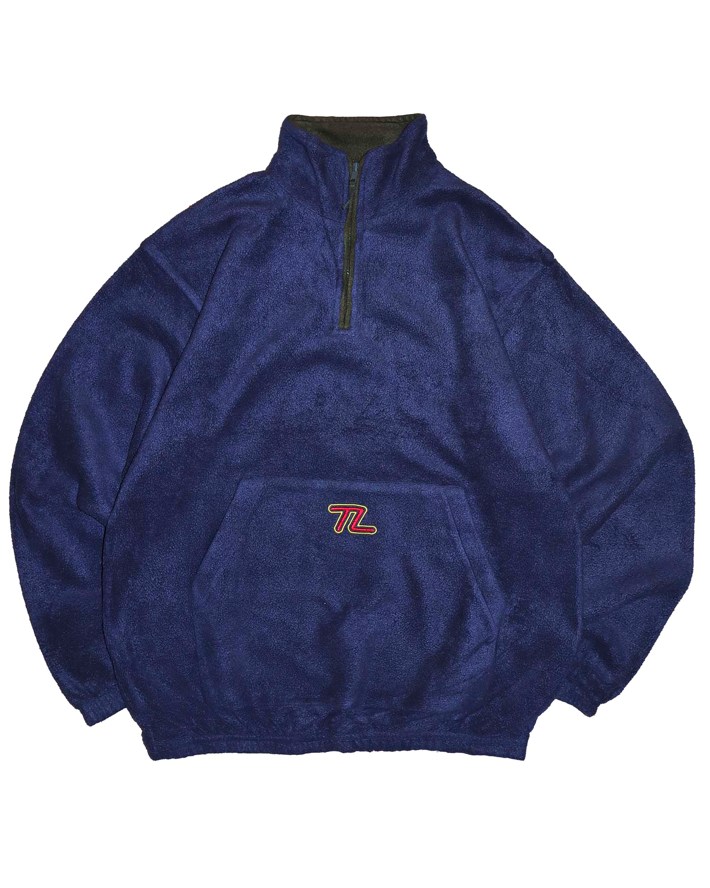 Sweat Polaire Vintage Navy - XL - Coupe Oversize & Logo Brodé TL