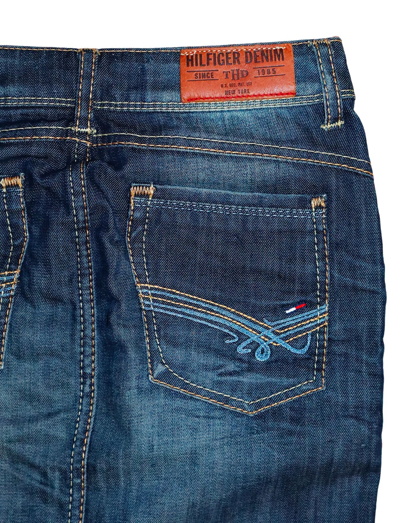 Jupe en jean Hilfiger Denim – S - Look vintage délavé