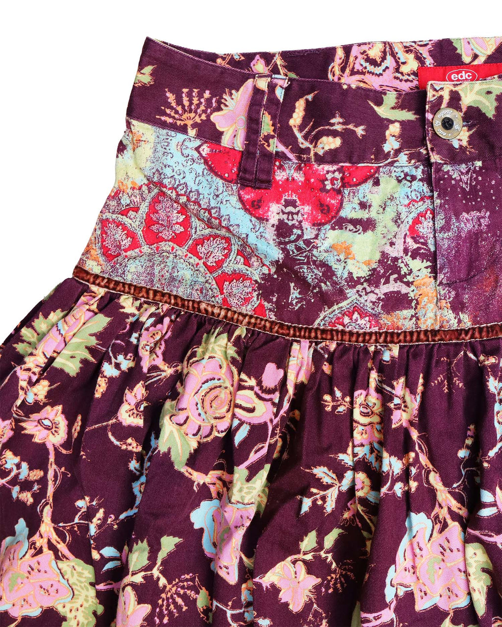 Jupe Courte Bohème à Volants – T38 - Imprimé Floral