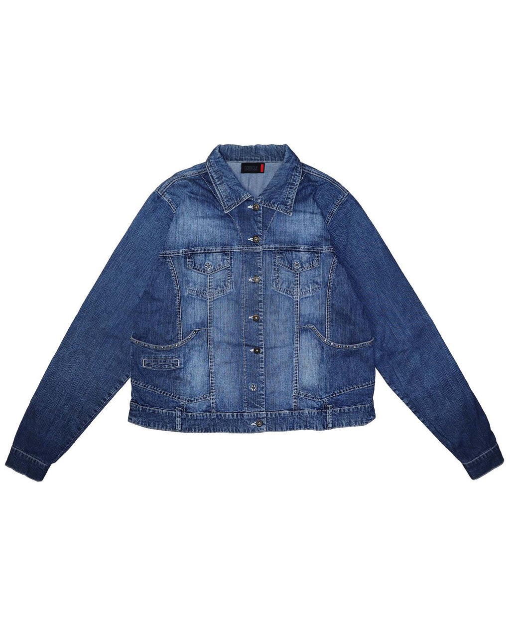 Veste en Jean Ajustée Dominique - L - Intemporel Denim