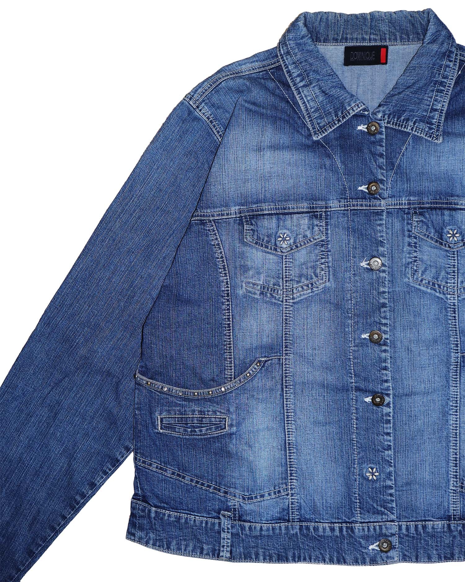 Veste en Jean Ajustée Dominique - L - Intemporel Denim