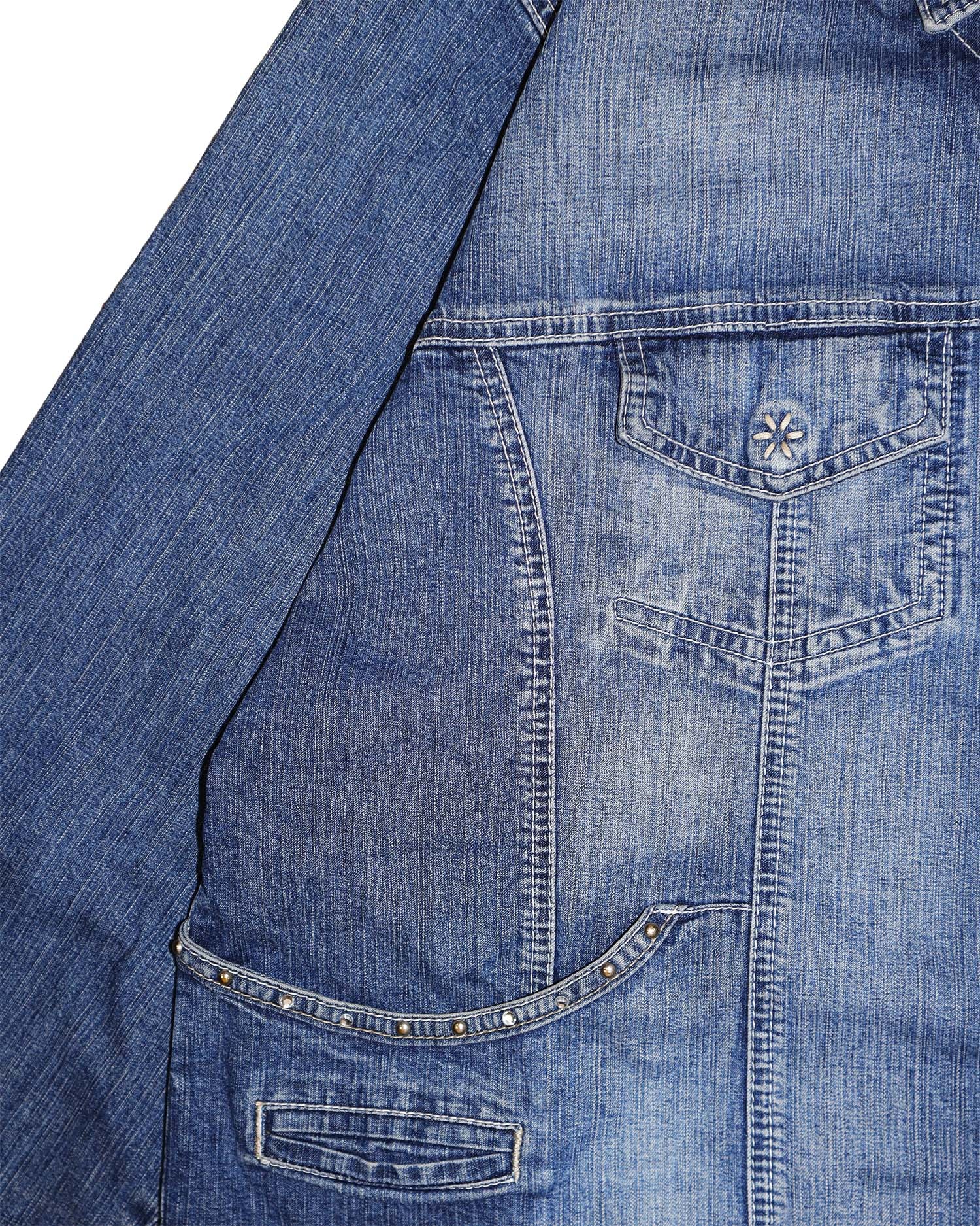 Veste en Jean Ajustée Dominique - L - Intemporel Denim