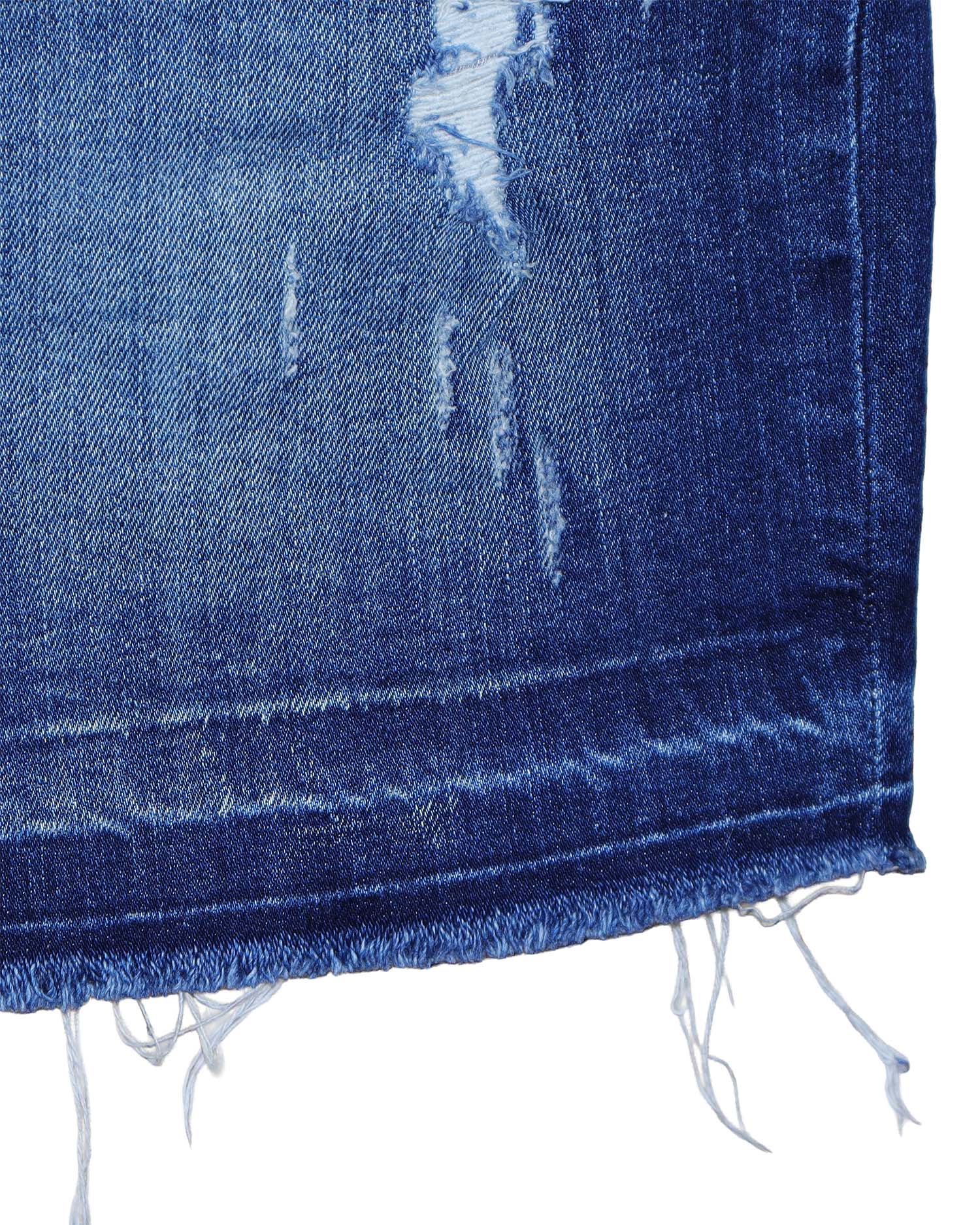 Mini-jupe en jean Kaporal - L - Délavage Medium & Détails Destroy – Style Y2K