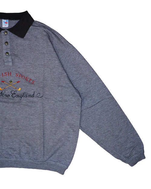 Sweat Polo Vintage Rody – Style "Old Money" British Sports – Gris Chiné