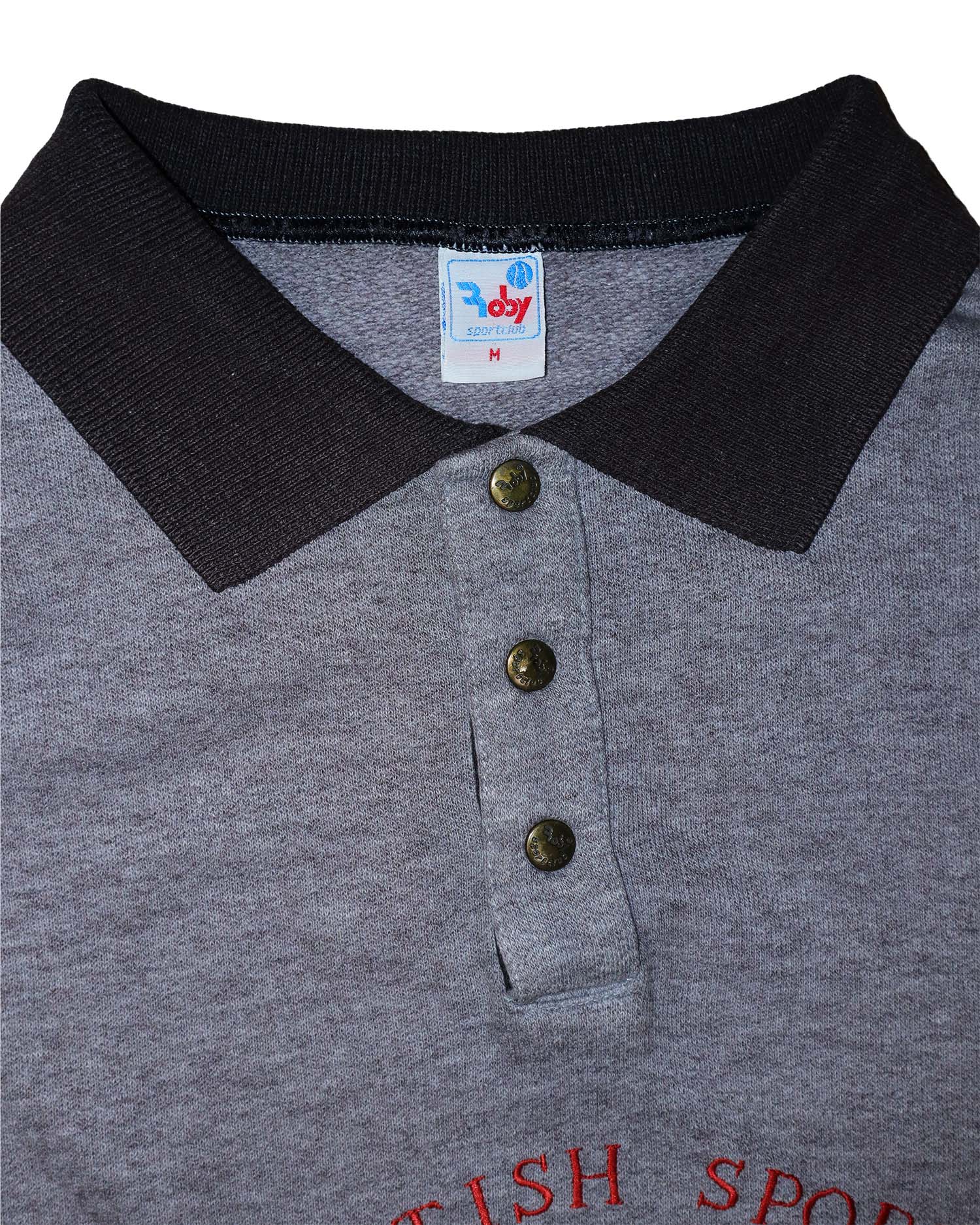 Sweat Polo Vintage Rody – Style "Old Money" British Sports – Gris Chiné