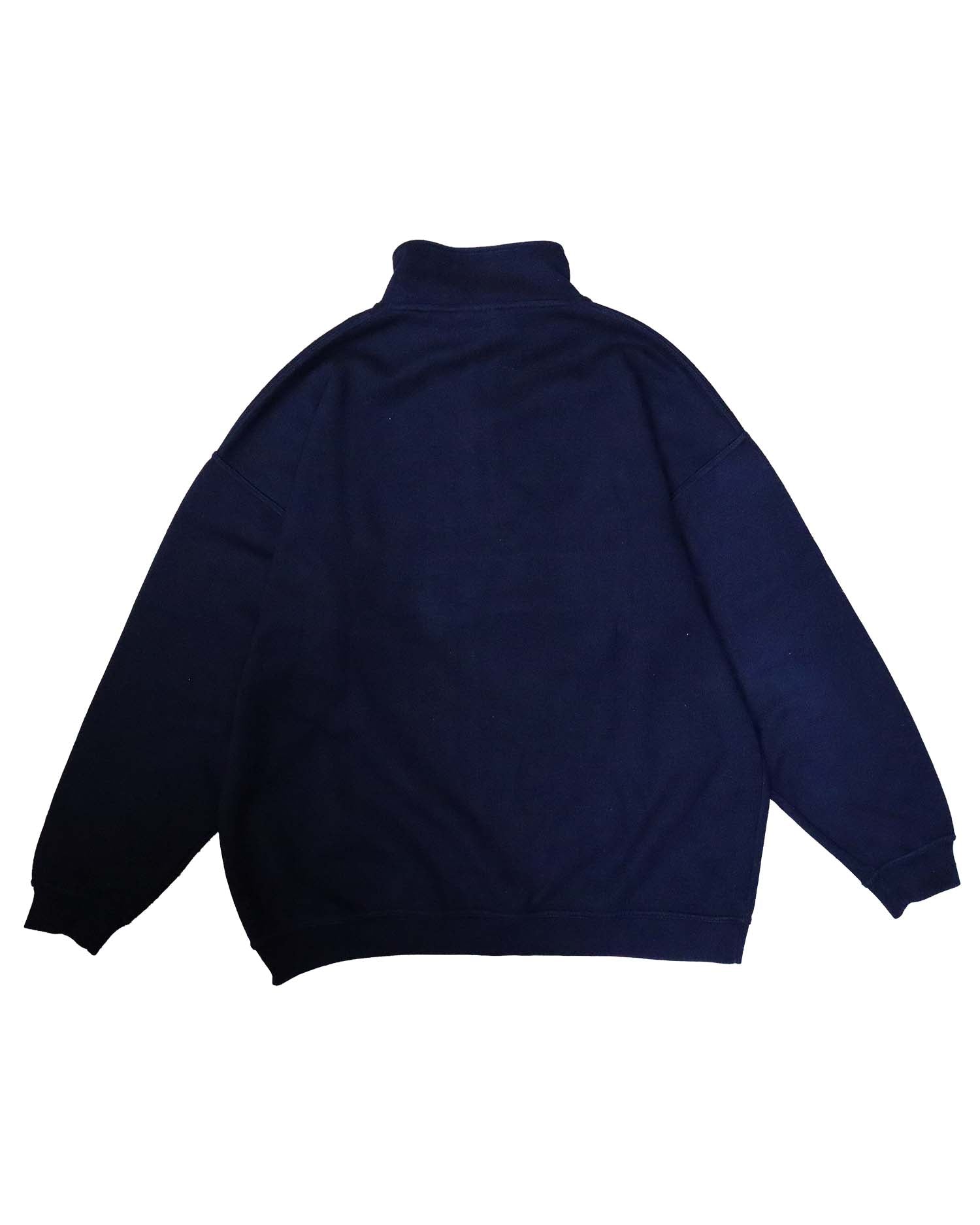 Pull Sweat Vintage Wind Sportswear – XXL - Col Camionneur & Bandes "Racing" – Marine & Rouge