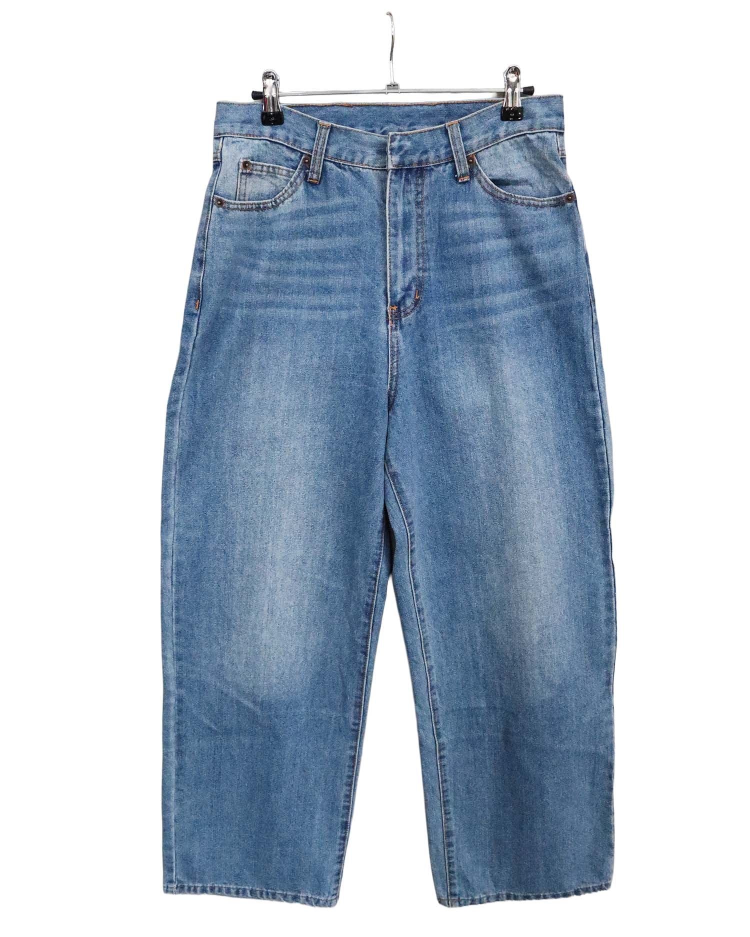 Jean Wide-Leg "Deep Blue" à Coupe Structurée