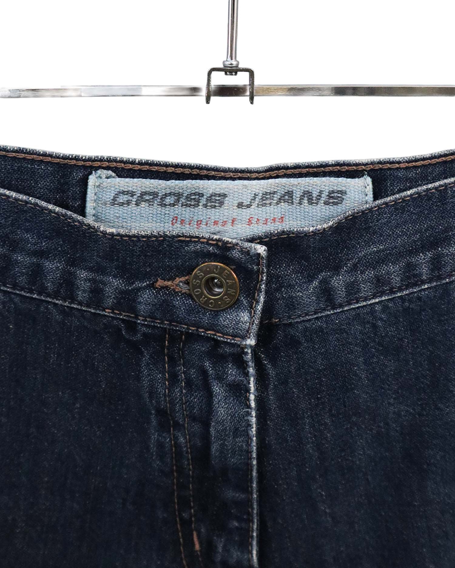 Jupe bi-matière Cross Jeans – Denim & Fleurs – Style Bohème