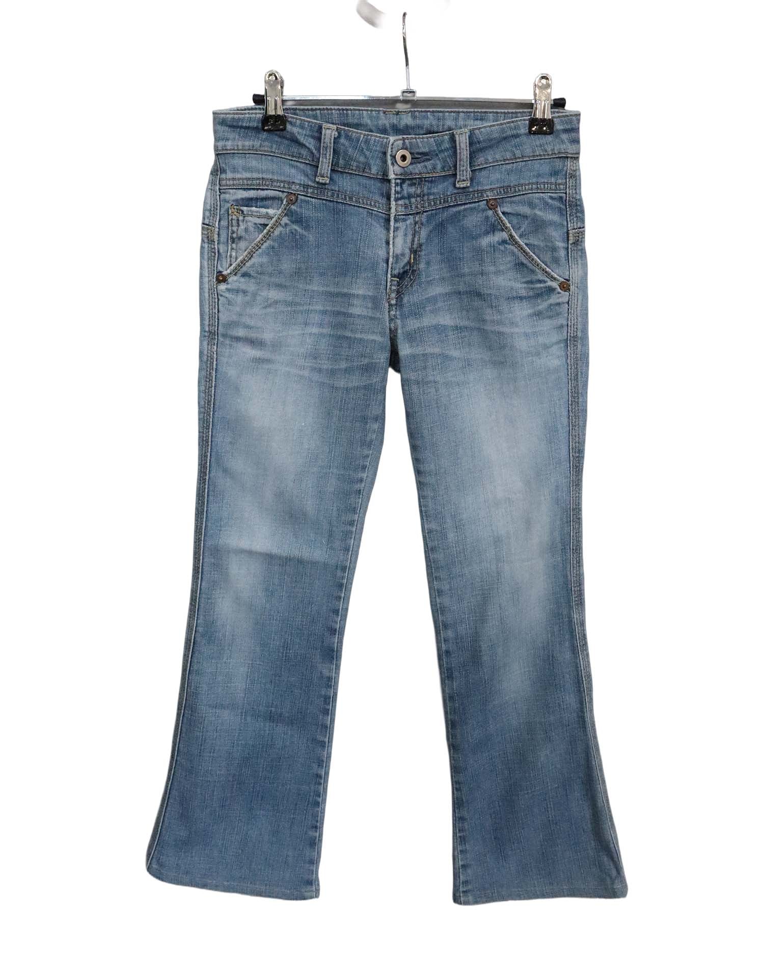 Jean Bootcut Taille Basse Queen's Low – Bleu Délavé – Vintage Y2K - T36