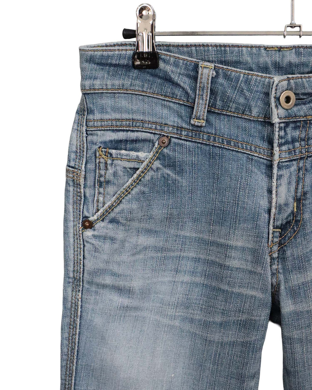 Jean Bootcut Taille Basse Queen's Low – Bleu Délavé – Vintage Y2K - T36