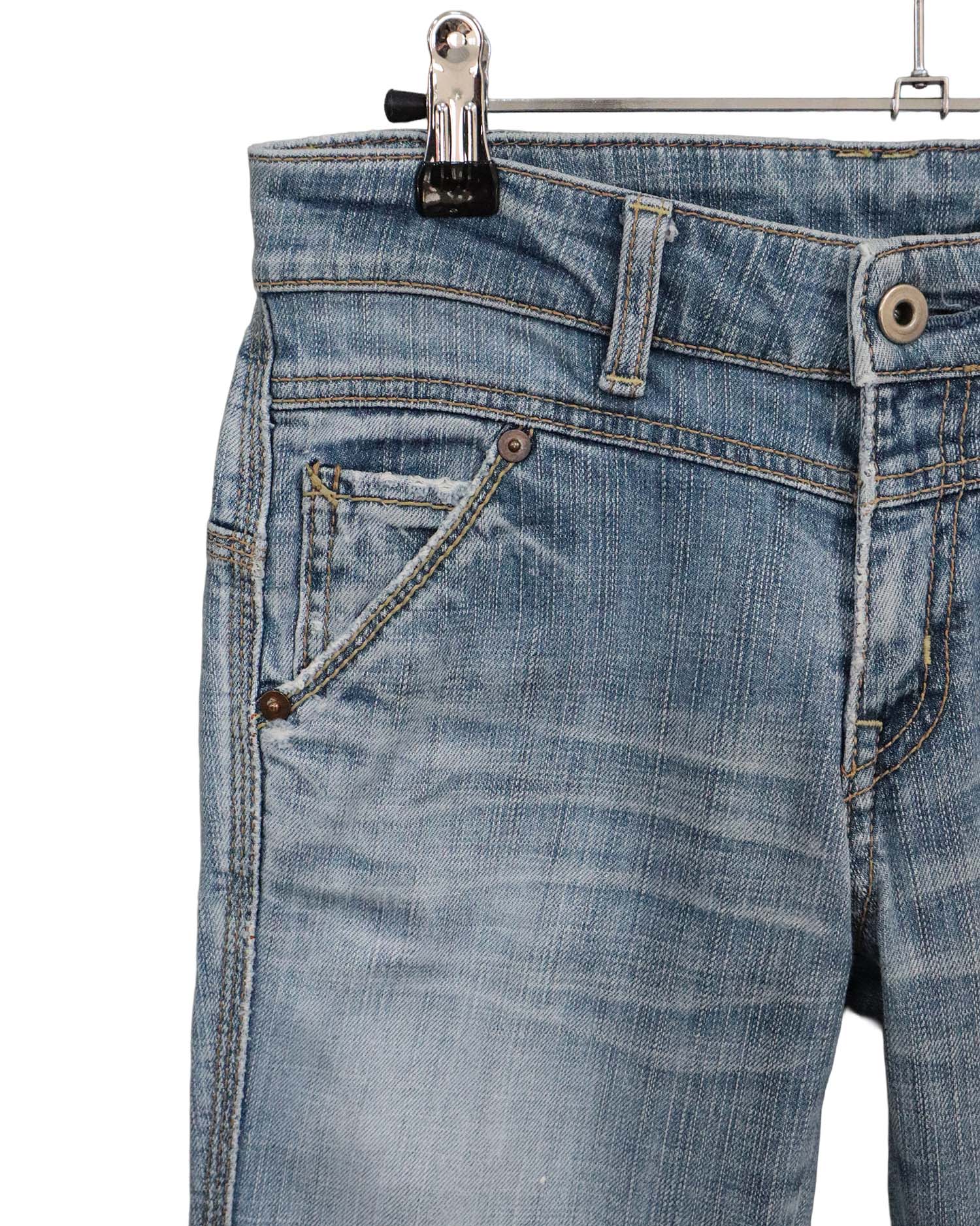 Jean Bootcut Taille Basse Queen's Low – Bleu Délavé – Vintage Y2K - T36