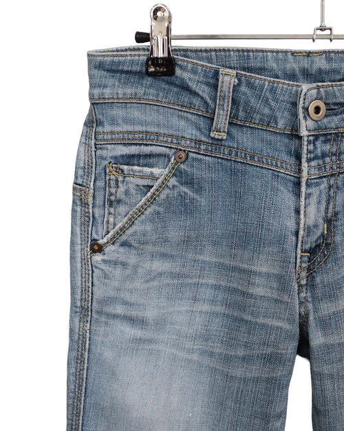 Jean Bootcut Taille Basse Queen's Low – Bleu Délavé – Vintage Y2K - T36