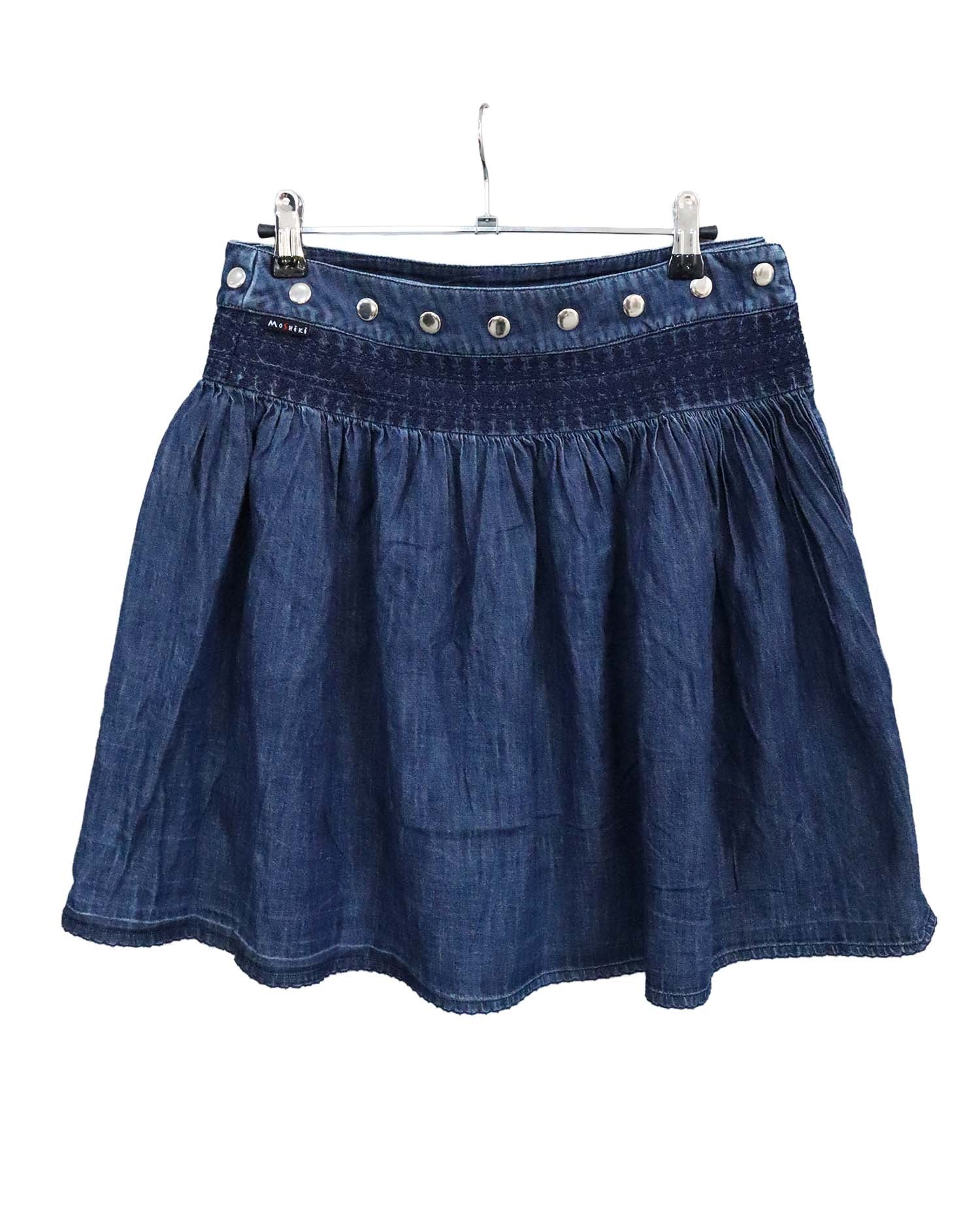 Jupe Portefeuille en Denim Moshiki – Modèle "Hot Cookie" - Taille Unique