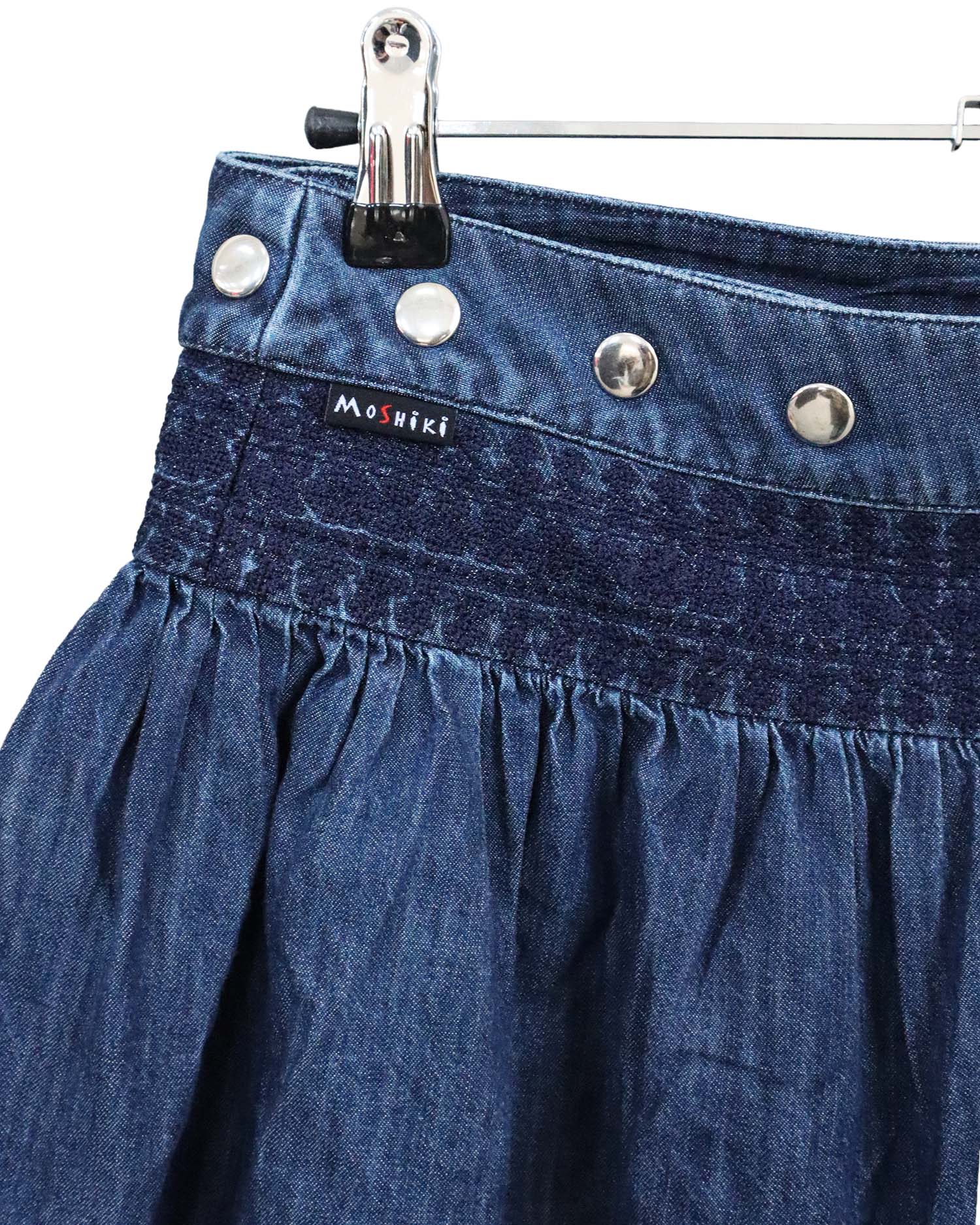 Jupe Portefeuille en Denim Moshiki – Modèle "Hot Cookie" - Taille Unique