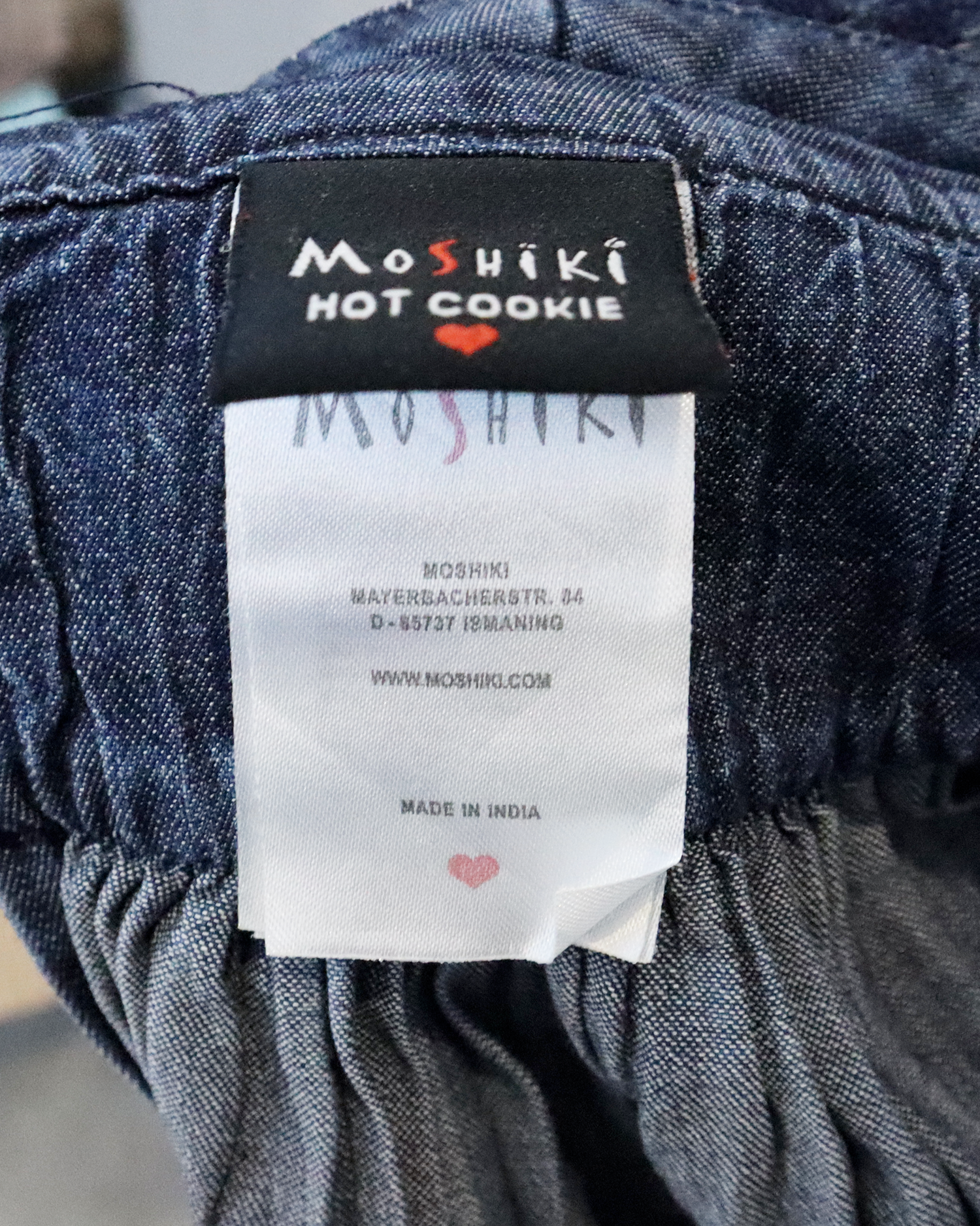 Jupe Portefeuille en Denim Moshiki – Modèle "Hot Cookie" - Taille Unique