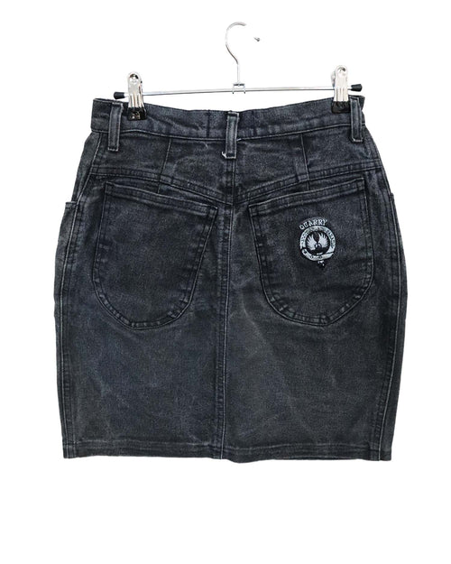 Jupe en jean vintage Quarry – Fabriquée en Italie – Taille 36