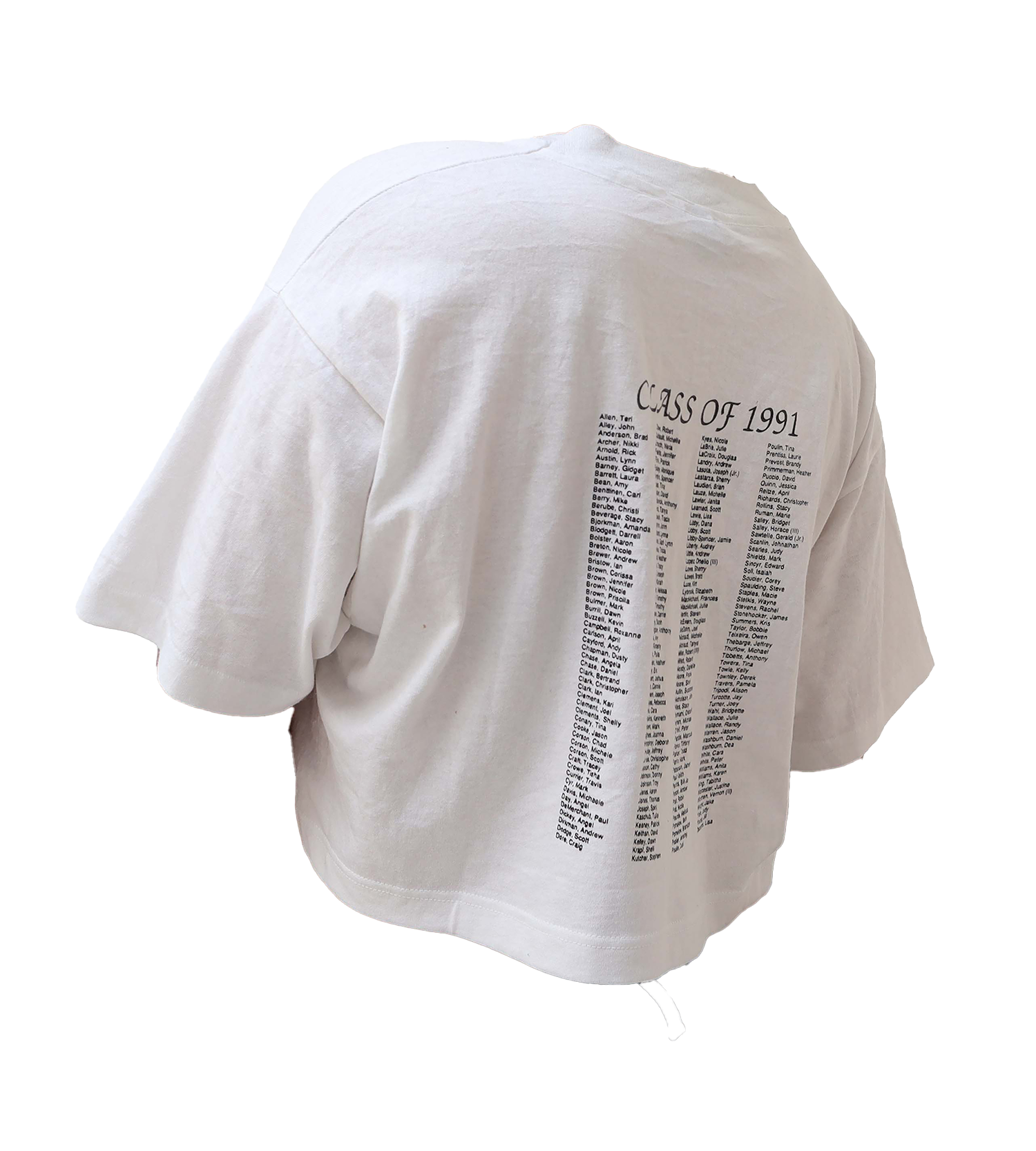 Croptop Upcyclé - XL - Blanc