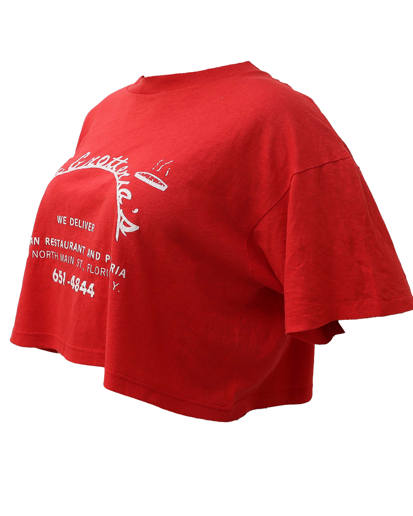 Croptop Upcyclé - XL - Rouge