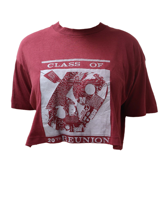 Croptop Upcyclé - Bordeau