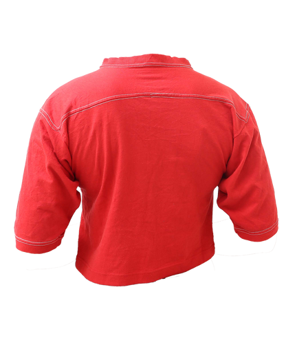 Croptop Upcyclé - S- Rouge