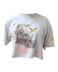 Croptop Upcyclé - L- Gris