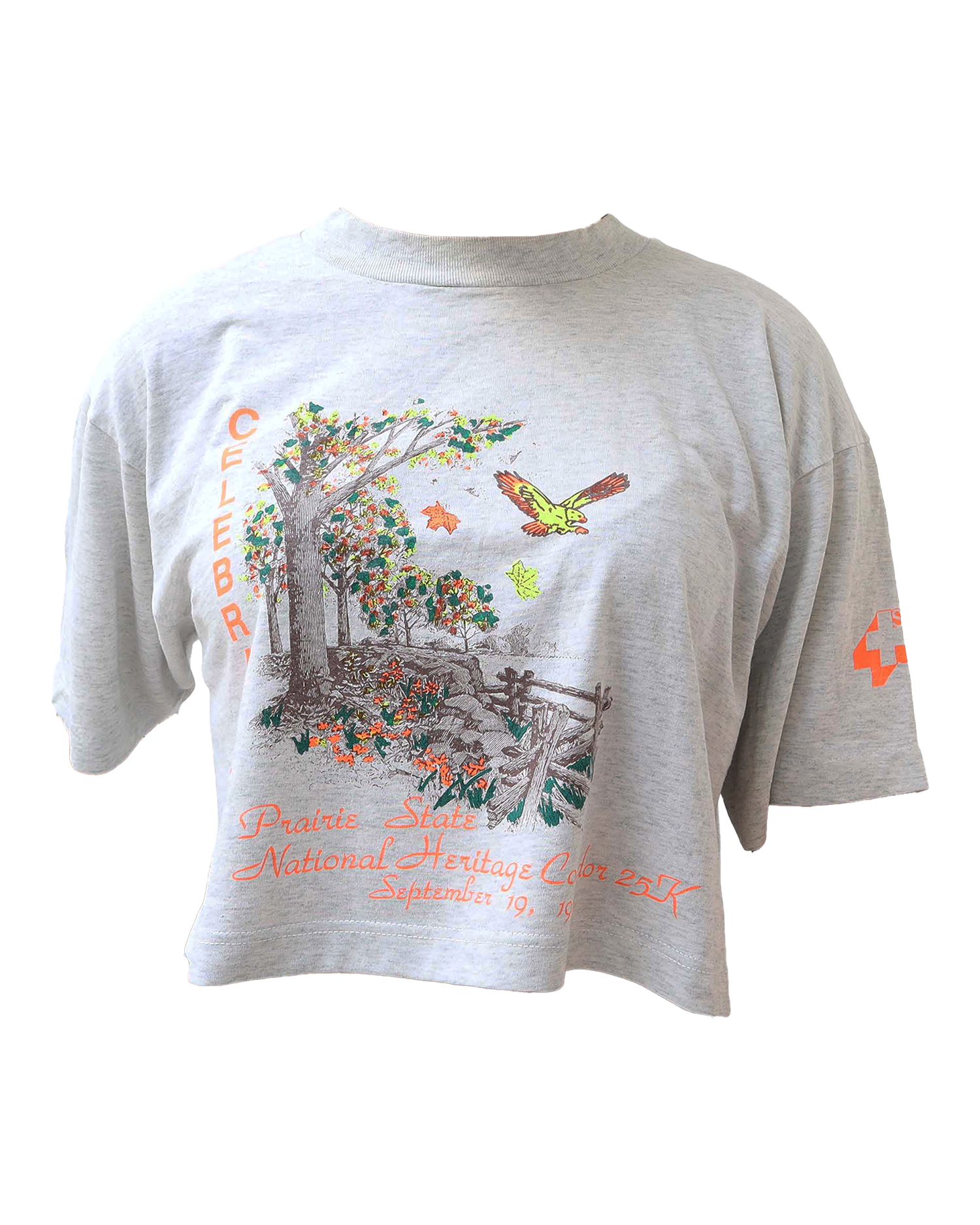 Croptop Upcyclé - L- Gris
